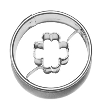 Vykrajovačka kolečko/střed čtyřlístek nerez ¤40mm CZ