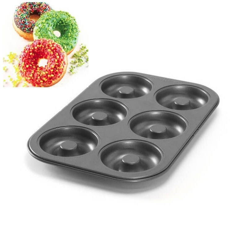Forma nepřilnavý kov donuty 6ks