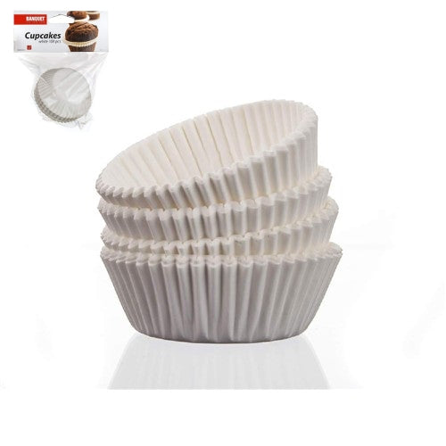 Košíčky papírové cukrářské bílé ¤4,5cm 100ks