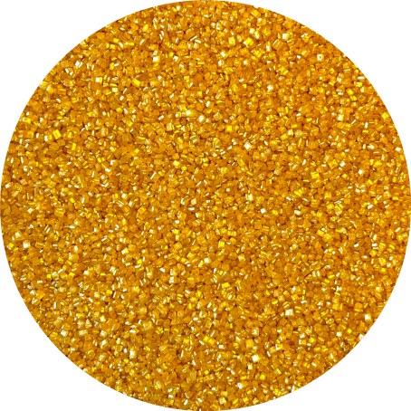 Cukrové zdobení krystalky ZLATÉ, 20g
