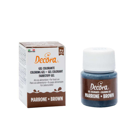 Gelová barva Decora - Brown | Hnědá (28 g)
