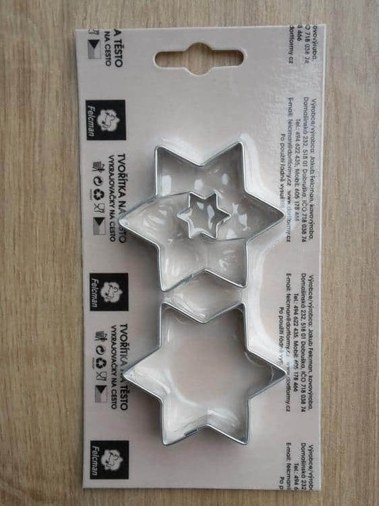 Vykrajovačka sada hvězdičky velké 55mm 2ks