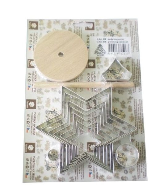 Vykrajovátka sada Stromeček 3D 12dílů, CZ