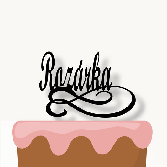 Zápich Rozárka kaligraficky