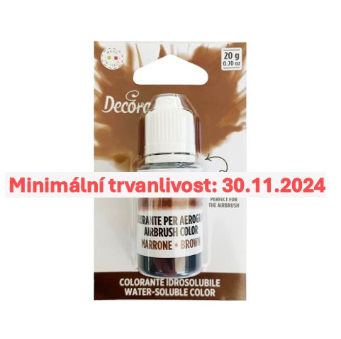 Airbrush barva Decora - hnědá (20 g) SLEVA