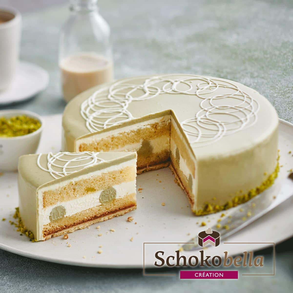 Schokobella náplň/poleva pistácie 200g