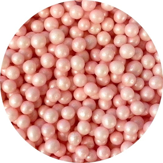 Cukrové zdobení perly růžové malé 25g