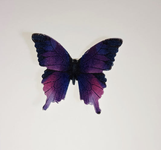 Dekorace z jedlého papíru- fialoví motýlci 10ks