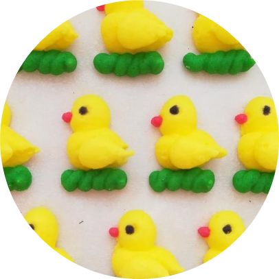 Cukrová ozdoba kuřátka