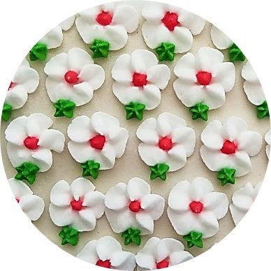 Cukrová ozdoba kvítek bílý