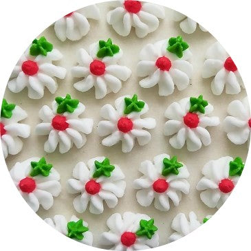 Cukrová ozdoba kvítek bílý