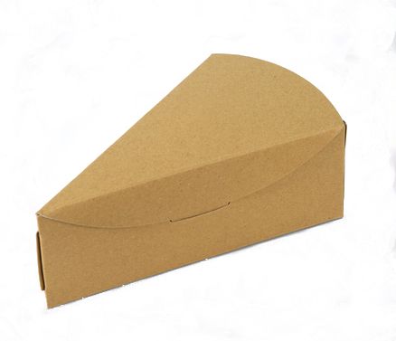 Krabička na klínek dortu, přírodní 151x97x55 mm