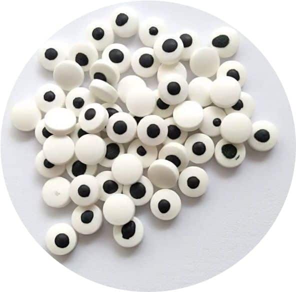 Cukrové zdobení očička malá, 30párů