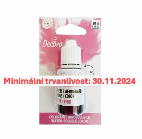 Airbrush barva Decora - růžová/fuchsiová (20 g) SLEVA
