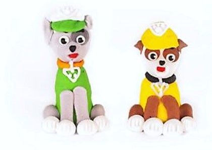 Paw Patrola Rubble,Rocky │Cukrová dekorace