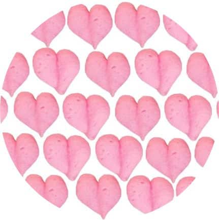 Cukrová ozdoba srdíčko růžové