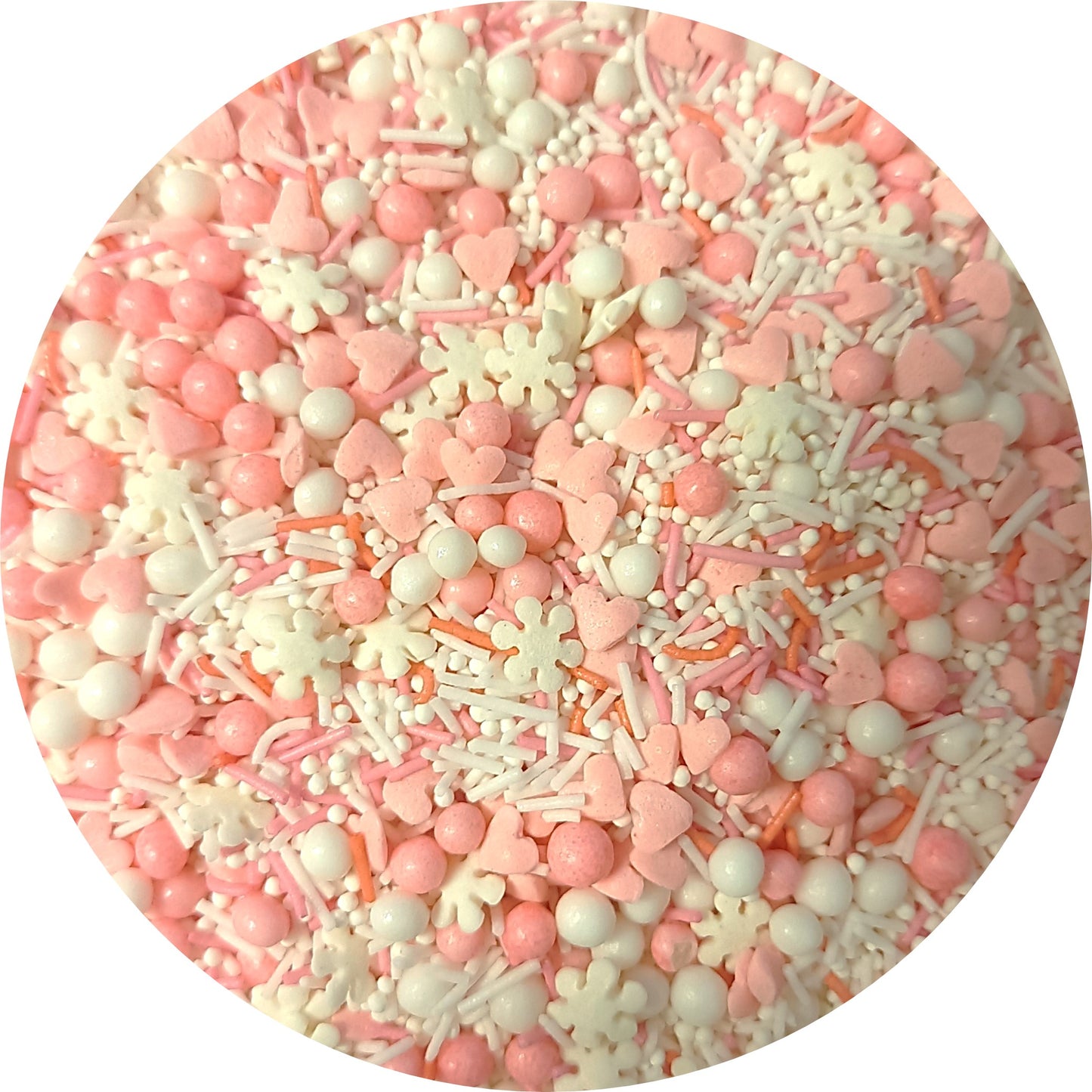 Cukrové zdobení růžová zima mix, 20g