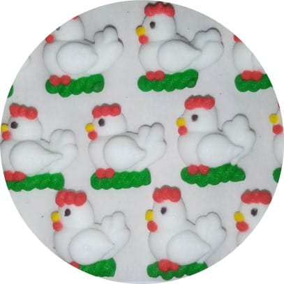 Cukrová ozdoba Slepička