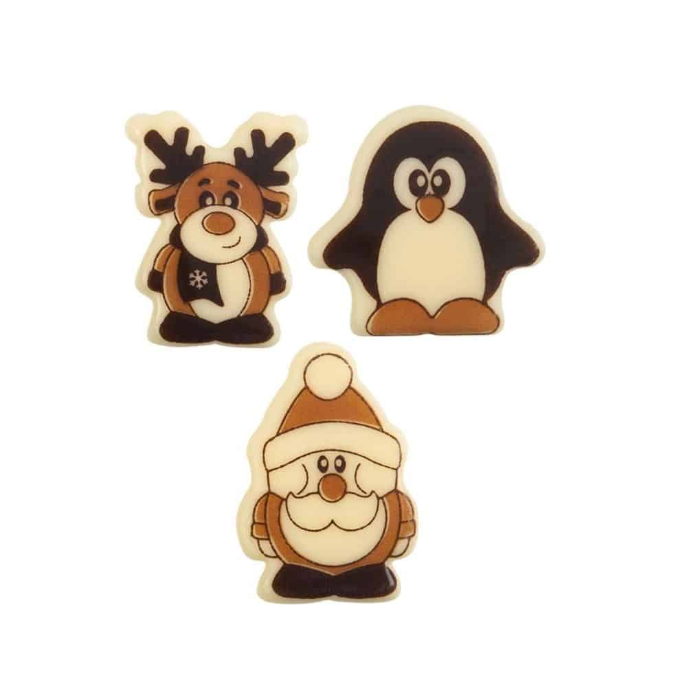 Čokoládová dekorace VÁNOCE II, 6ks