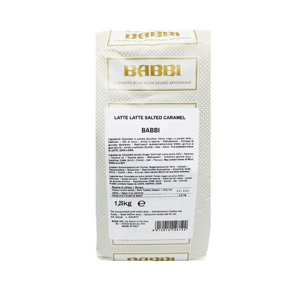 Zmrzlinová směs BABBI Latte Latte slaný karamel (8x1,25kg)