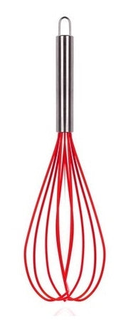 Metla šlehací nerez/silikon 25cm CULINARIA RED