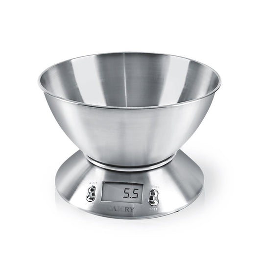 Váha kuchyňská digitální 5kg nerez s mísou NINA
