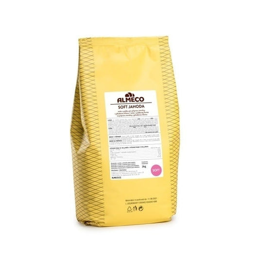 Zmrzlinová směs ALM soft JAHODA 2kg x 6
