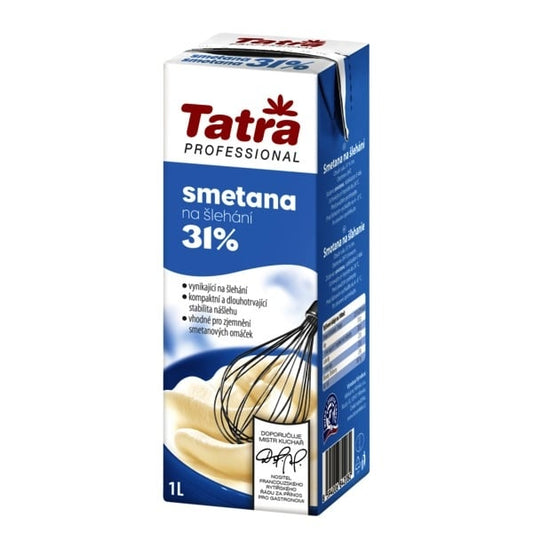 TATRA smetana 31% na šlehání 6x1l (modrá)