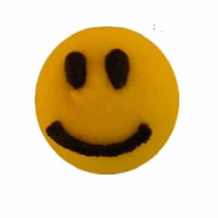 Cukrová ozdoba smajlík 1,5cm