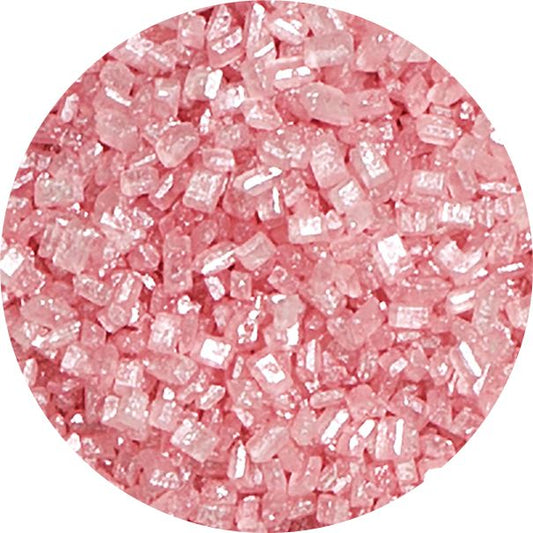 Cukrové zdobení krystalky růžové 25g