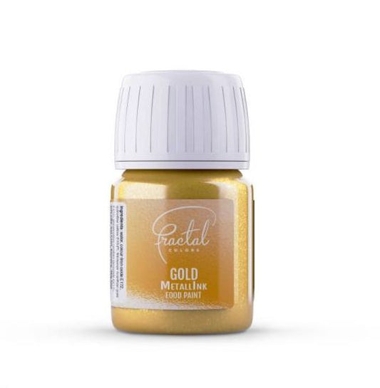 Tekutá metalická barva Fractal - Gold (30 ml)