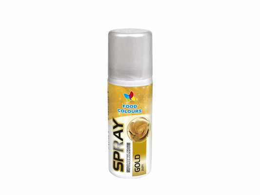 Barva ve spreji Food Colours Gold (50 ml) Zlatá