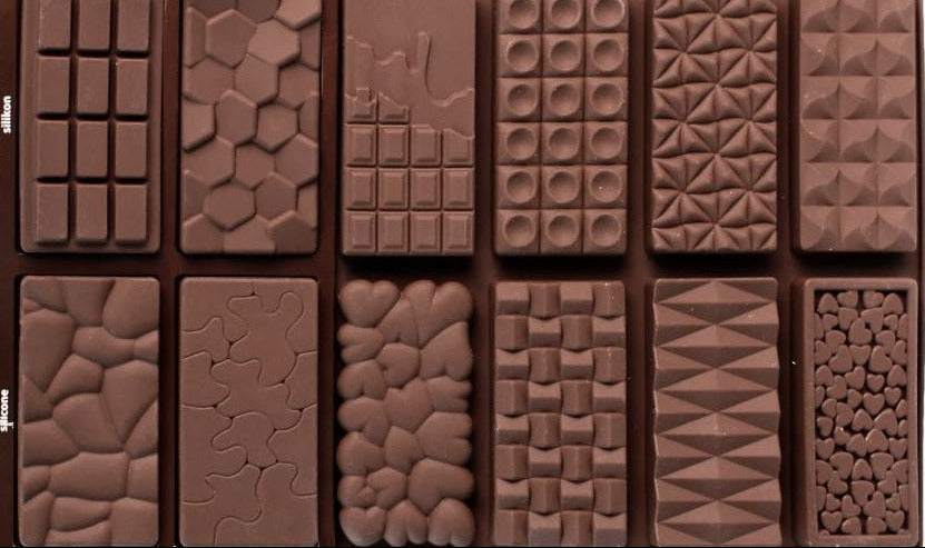 Silikonová forma na malé tabulky čokolády