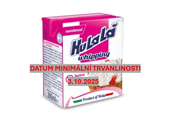 Rostlinná šlehačka Hulala, 500ml SLEVA