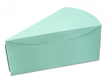 Krabička na klínek dortu, pastelová zelená 151x97x90 mm