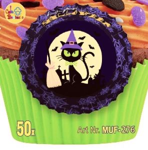 Košíčky na muffiny Alvarak, halloween kočka (50ks)