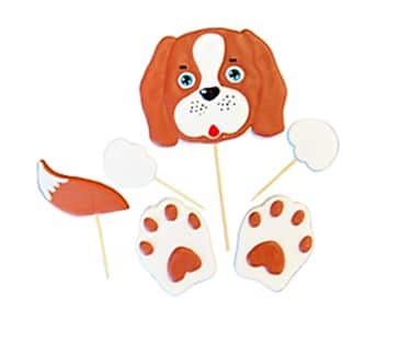 Pejsek / Sada cukrových ozdob