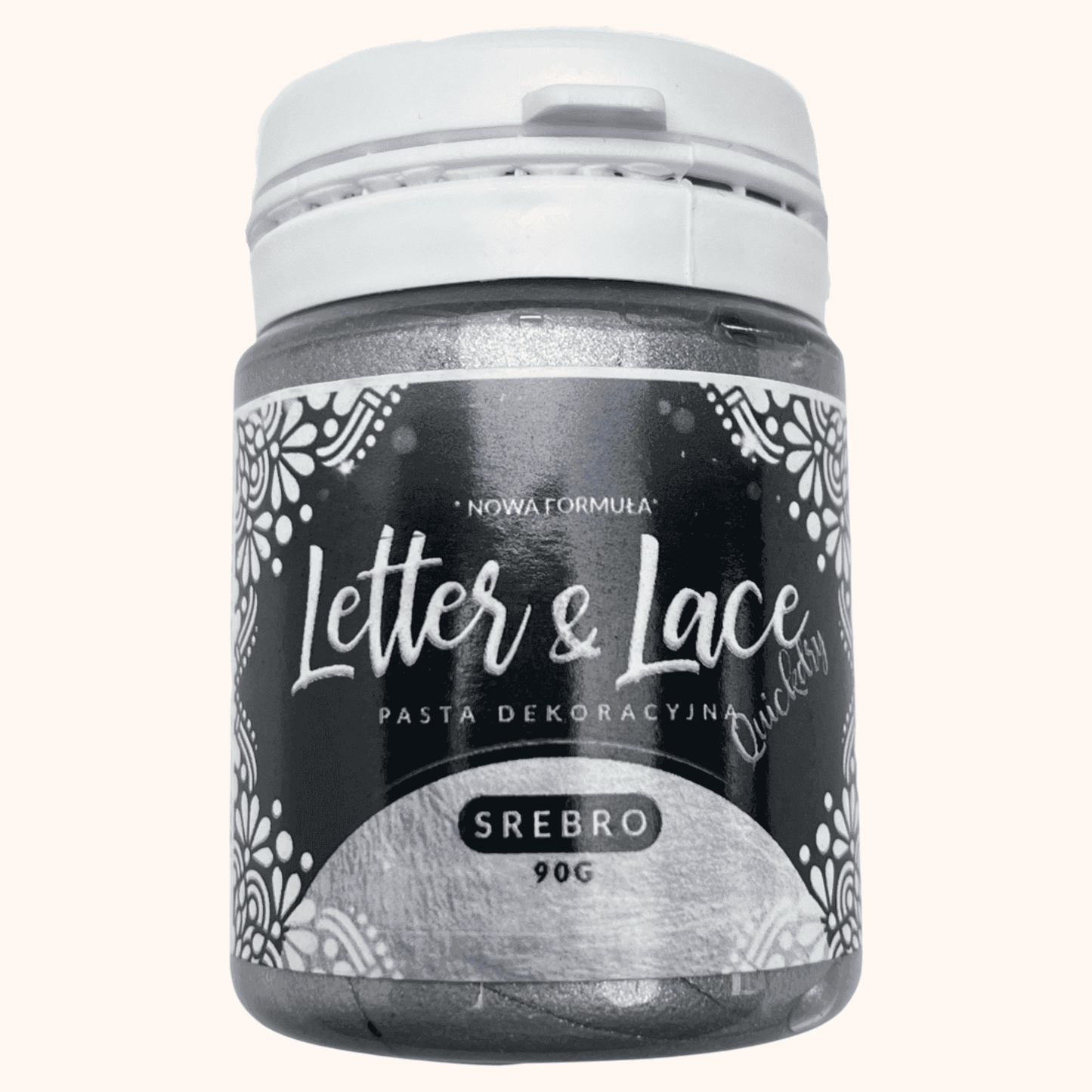 Hotová hmota na jedlou krajku stříbrná (90 g)