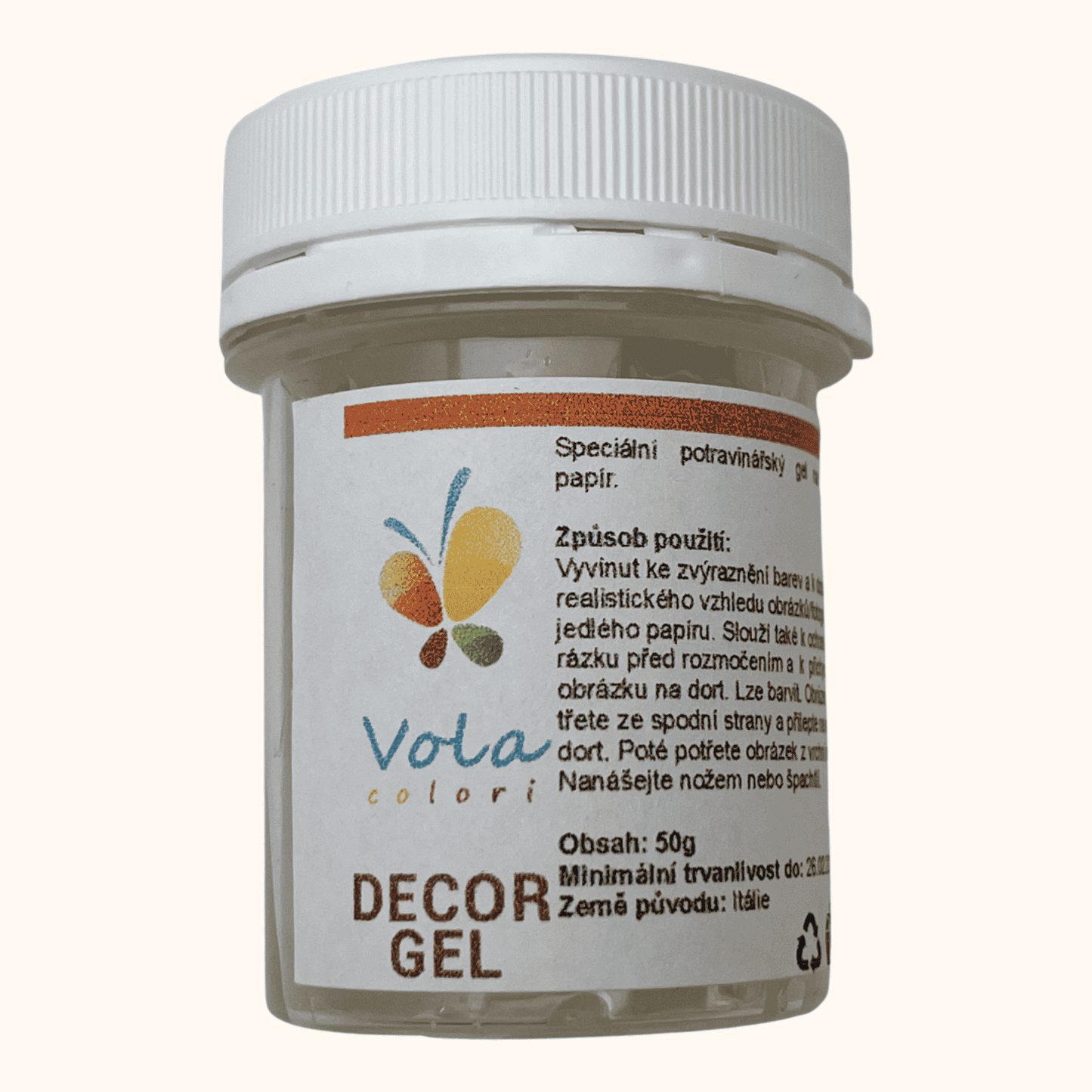 Decor Gel na jedlý papír, 50g