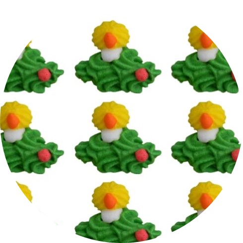 Cukrová ozdoba větvička se svíčkou